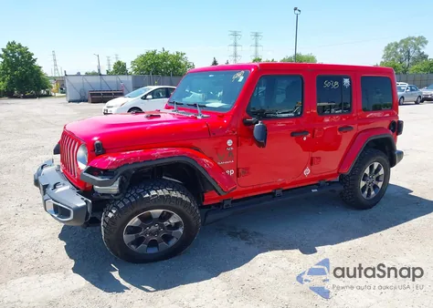 2018 Jeep Wrangler Unlimited Sahara 4X4 из США, поврежденный, VIN 1C4HJXEG4JW165014